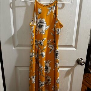 Floral Yellow Dress